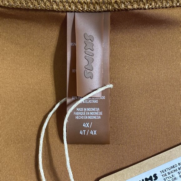 Skims Bikini Bottoms Women's 4X Penny Copper Bronze Brown String Cheeky NEW - Picture 13 of 15